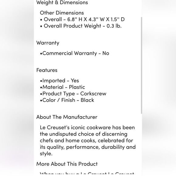 Le Creuset Wine Pump w/ 3 Stoppers- Ceeise - Picture 4 of 6